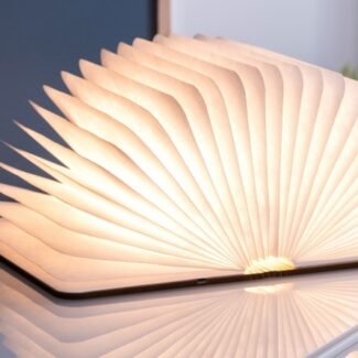 Large Walnut Smart Book Light