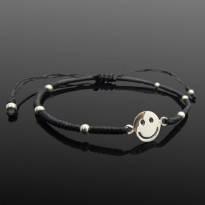 Smiley Face Silver Bracelet