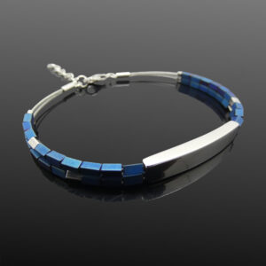 Blue Titanium Bracelet