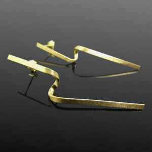 Gold Contemporary Earrings