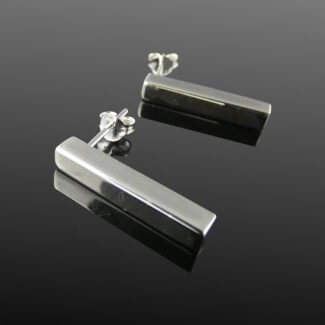Silver Bar Earrings