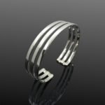 Minimalist Silver Cuff Bangle