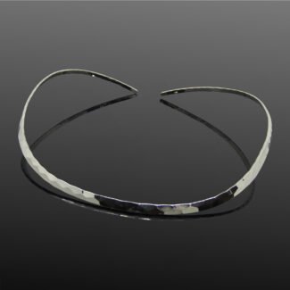 Textured Silver Collar