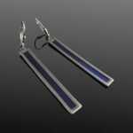 Titanium Silver Bar Earrings