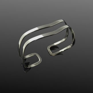 Silver Layered Timeless Bangle