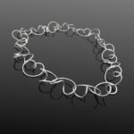 Statement Satin Silver Necklace