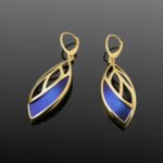 Elegant Titanium Gold Earrings