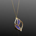 Delicate Titanium and Gold Necklace