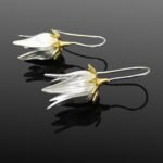 Two Tone Floral Earrings