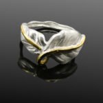 Leaf Gold & Silver Ring