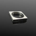 Contemporary Silver Square Ring