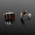 Amber Rectangular Studs