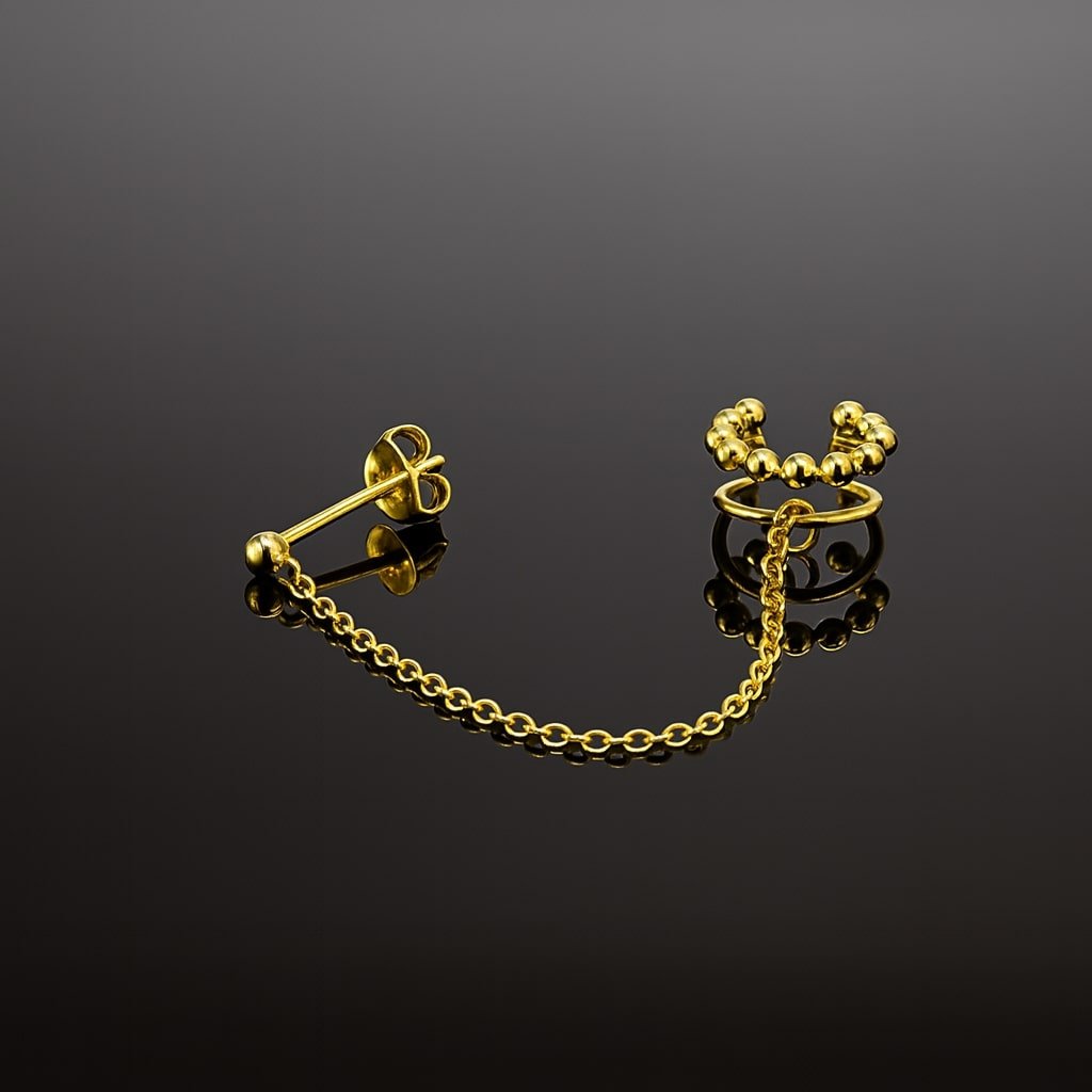 Chain earrcuff ear chain