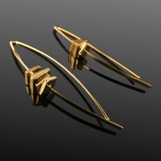 Statement Gold-Plated Sterling Silver Earrings