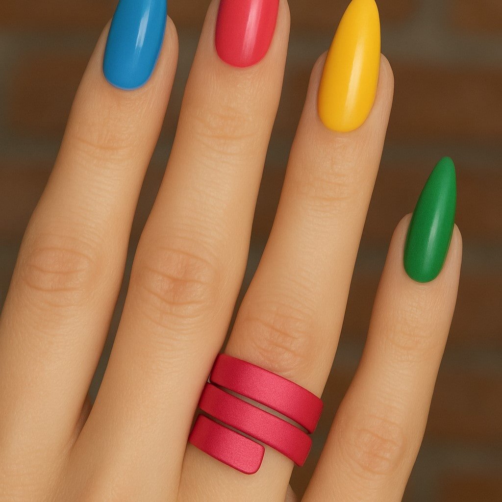 aluminium pink ring-min