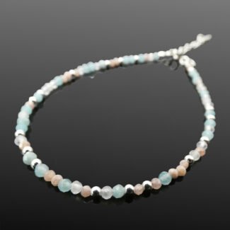 MOJO Bracelet with Amazonite, Rhodonite and Moonstone