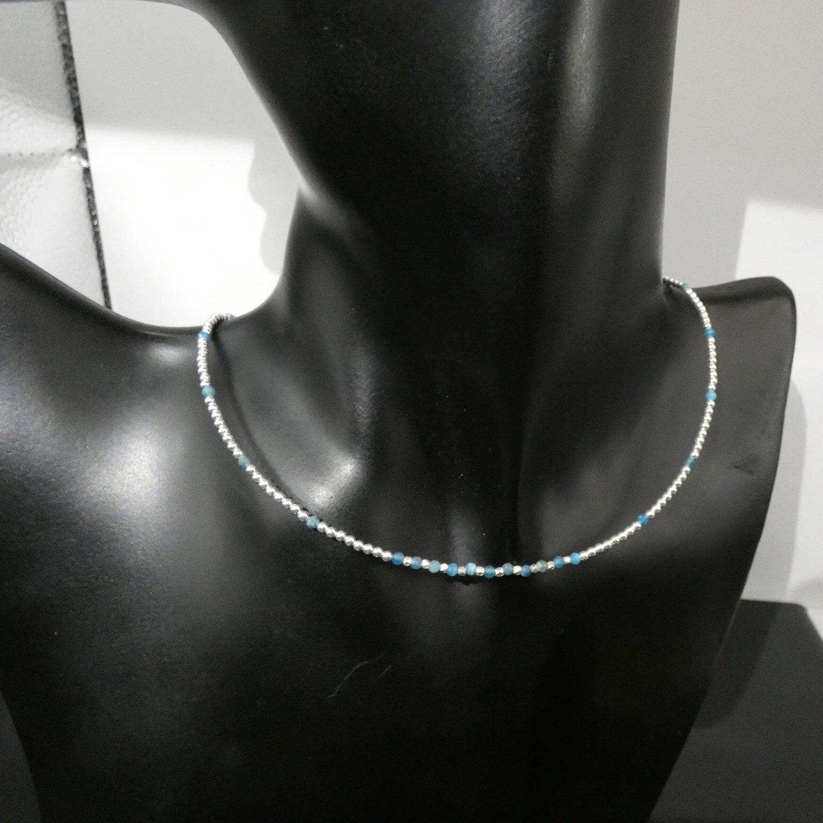 blue gemstone necklace moon jewellery