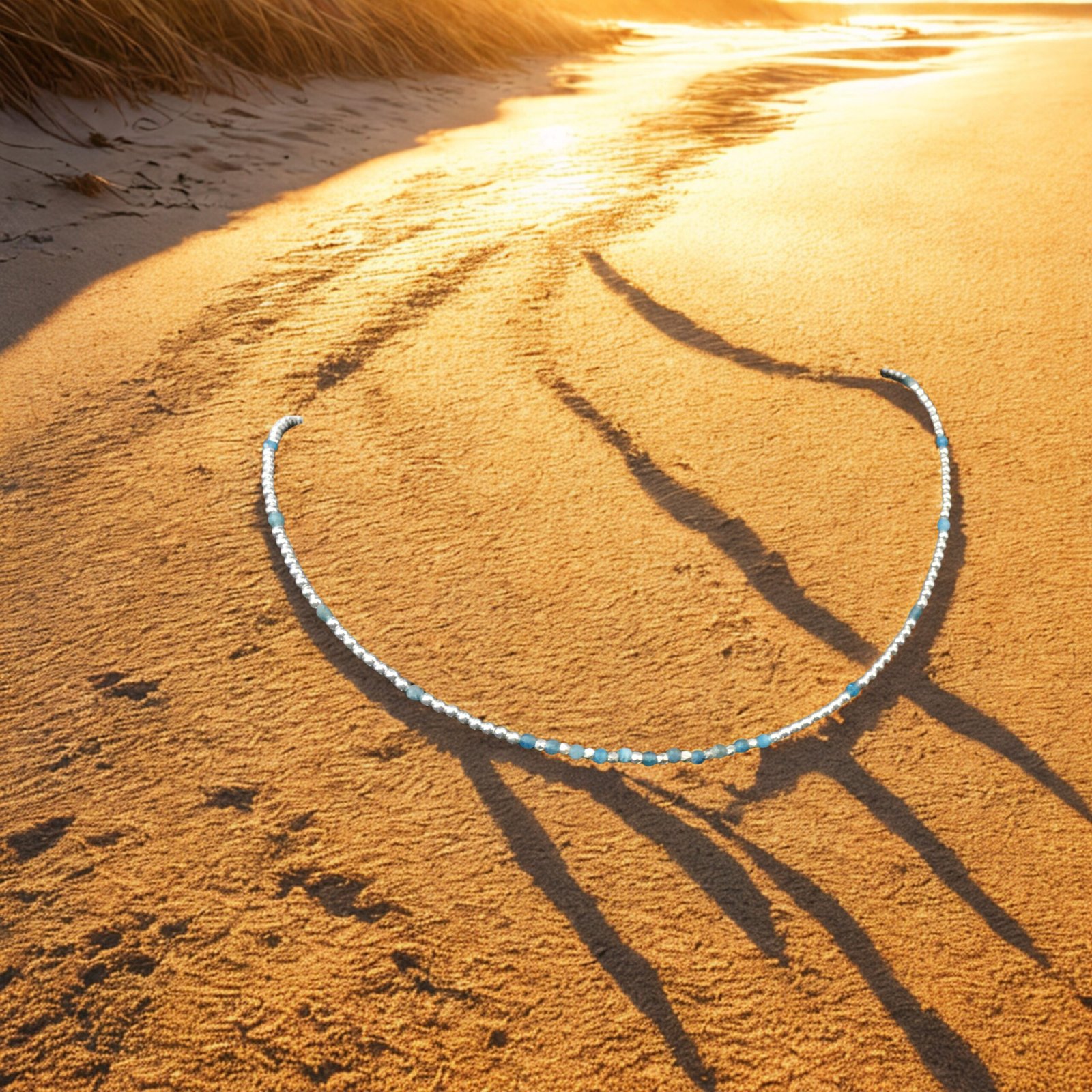 gemstone necklace moon jewellery