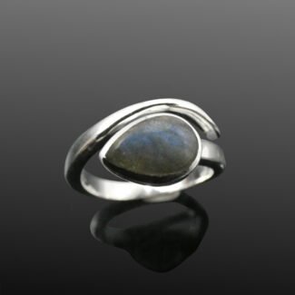 Adjustable Labradorite Silver Ring