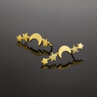 MOJO Moon and Star Gold Earcuff