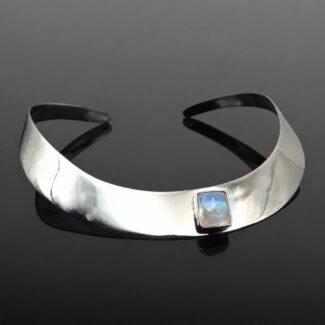 moonstone collar necklace handmade jewellery durham uk moon jewellery