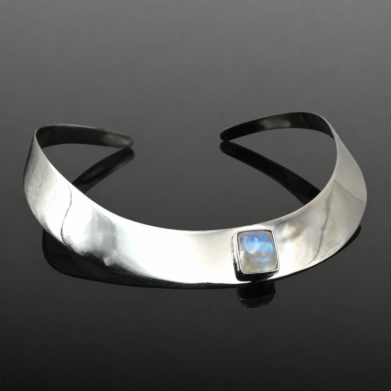 moonstone silver ccollar necklace handmade jewellery durham uk moon jewellery moonstone collar necklace handmade jewellery durham uk moon jewellery
