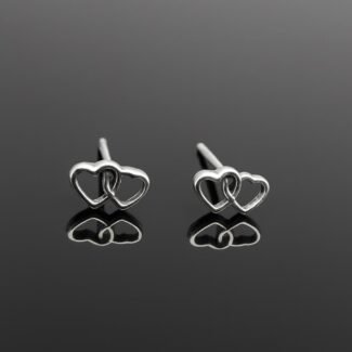 MOJO Double Heart Studs