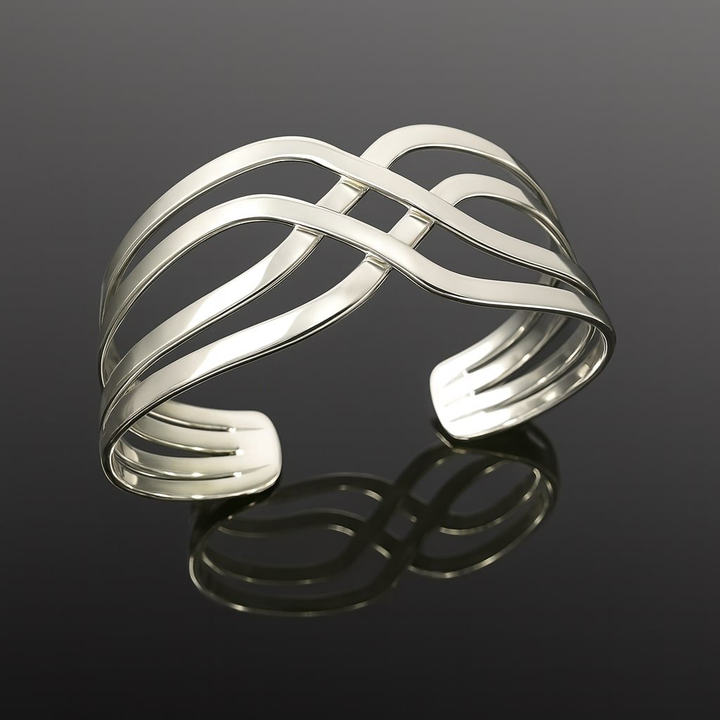 adjustable silver cuff bracelet