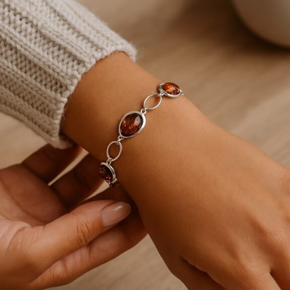 Cognac Amber Bracelet