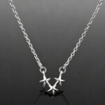 Star constellation necklace three stars mirrored sterling silver Mojo collection Durham