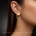 Limited edition gold silver statement earrings