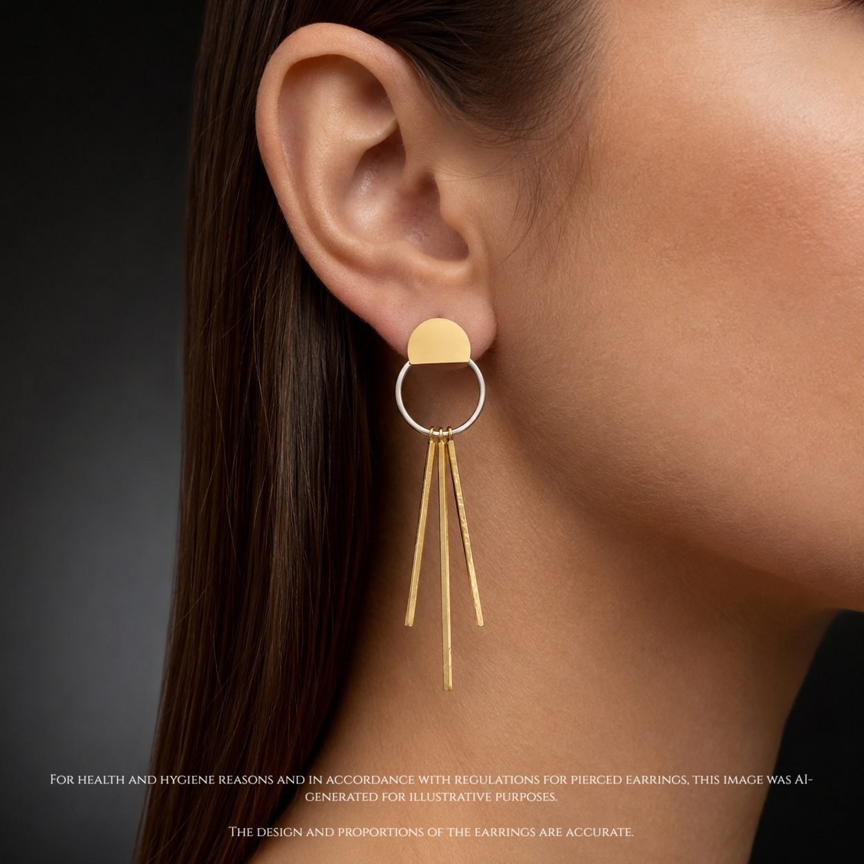 geometric_gold_bar_earring_dangly_moon_jewellery_uk Limited edition gold silver statement earrings