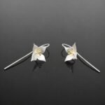 blossom earrings handmade silver jewellery uk moon jewellery